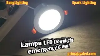 Lampu LED Downlight emergency 6 Watt