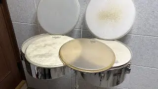 ティンバレスヘッド比較 REMO RENAISSANCE,AMBASSADOR FIBERSKYN,COATED EMPEROR,etc...