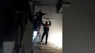 Монтаж гибкого камня на гипсокартон. Монтаж гибкого мрамора. Монтаж мраморных обоев.