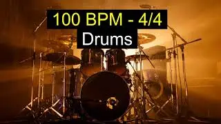 100 BPM - 4/4 Drum Loop ( 20 minutes LOOP! Perfect For METRONOME )