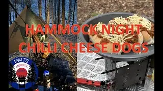 OUTDOOR Chilli Cheese Dogs, hammock Camping in the Highlands, #firebox #bushcraft #camping