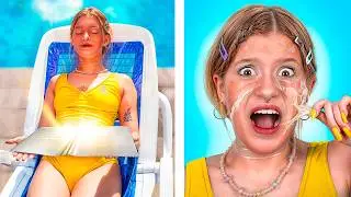 تحدي الاستغماية القوى في الحديقة المائية ! طريقة الهروب من المنقذ !