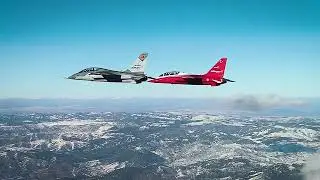 İki Hürjet kol uçuşunda ✈️  #hürjet