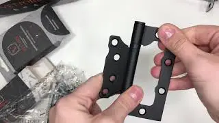 Комплект ручка дверная VETTORE R06 081 MBP + C03B KEVLAR MBP + FLUSH 100X75X2 5 MBP