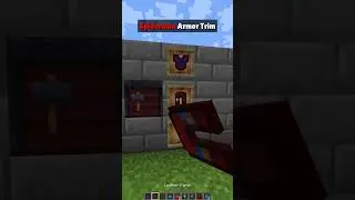 Minecraft Spiderman Armor Trim (Bye Bye Bye) #shorts