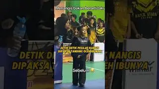 Detik detik pesilat nangis dipaksa oleh ibunya