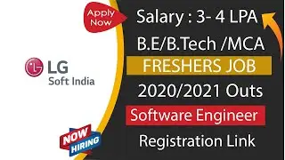 #LGsoft Hiring Fresher as Software Engineer | 2020 and 2021 Batch | B.E/B.Tech | How to apply Tamil