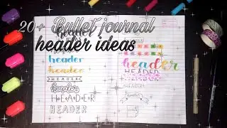 20+ Bullet journal header Ideas/Mehakdeep Kaur