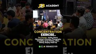 Concentration Exercises | Acting Class | Free Acting Classes | #j2b #shorts #trnding