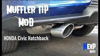 Honda Civic Hatchback EX (Gen 10) muffler caps (exhaust tips) mod by Salusy.