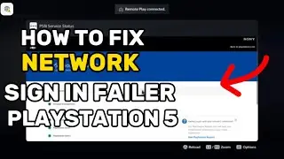 How To Fix Ps5 Network Sign In Failed Network Problem Fix PS5 PSN Error Fixed