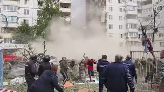 Прилёт в дом в Белгороде 12 мая 2024г.