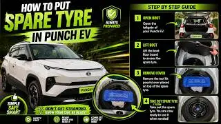 Tata Punch Ev | Spare Tyre Fitting #punchev #ownershipreview #tatamotors #tatapunchev #tatapunchev