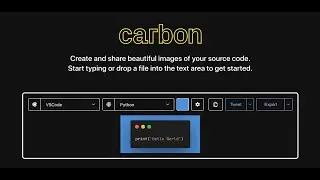Carbon - Generate Beautiful Images of Source Code