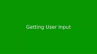 Chapter 3: Getting User Input in Java