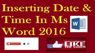 How to Insert Date and Time in Word 2016 and Update Automatically S Tutorial in Hindi Urdu