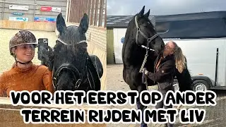 VOOR HET EERST OP ANDER TERREIN RIJDEN MET LIV! #joanneneidhoferhorses
