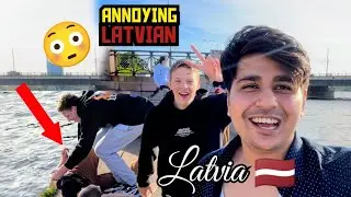 Yeh Bakchod Latvian's Students Mil Gye 🤣 - Nadi Mai Feke Ga Kya ? 😳 #latvia 🇱🇻 #europe