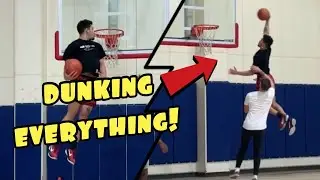 Pro Dunker With 50 Inch Vertical Playing Basketball