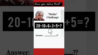 Math challenge!!  Can you solve this problem #sensible24