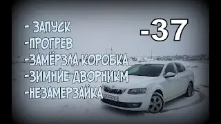 Skoda: -37 Замёрзла Коробка, Прогрев, Зимние Дворники. (2021)