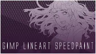 GIMP LINE ART SPEED PAINT