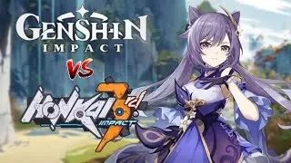 Keqing in Genshin Impact vs. Honkai Impact