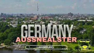 Außenalster, Hamburg - Relaxing 4K Aerial Views