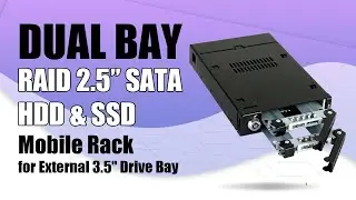 ICY DOCK Dual Bay RAID 2.5” SATA HDD & SSD Mobile Rack | ToughArmor RAID MB992SKR-B