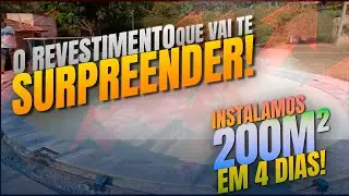 INSTALANDO O STONEFLEX EM PISCINA COM CURVAS, REVESTIMENTO PREMIUM!