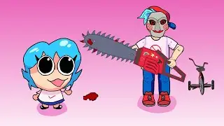 FNF Pow Sky meet Saw (Animation meme) VS sonic exe