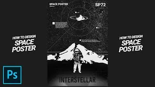 Black and White Threshold Space Poster - Tutorial Photoshop CC 2021