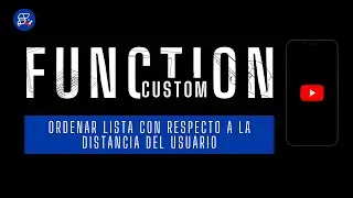 Custom Function - Ordenar #listview  con Respecto a la DISTANCIA del Usuario en #flutterflow
