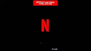 Netflix Logo in React JS using HTML and CSS | 