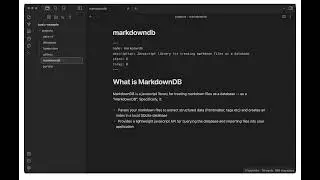 MarkdownDB - Basic Tutorial