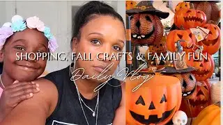 Day in the Life of a Stay-at-Home Mom | Trampoline Park Fun, Family Golfing, Shopping & Fall Crafts