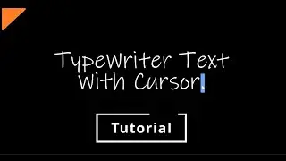 Typewriter Text With Cursor Effect | Davinci Resolve | Tutorial