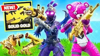 Fortnite Solid Gold Gameplay !! (Road To 50 Subs)