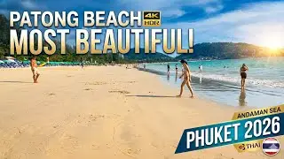 4K HDR | most beautiful beach in Thailand 🇹🇭 Patong Beach Walking Tour 2026  [ASMR] 