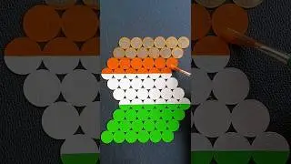 How To Paint Coin 🇮🇳 || 🇮🇳 Tricolour On Coin #shorts #viral #trending