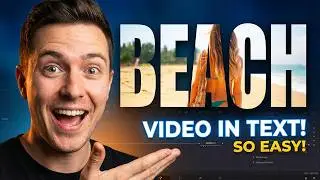 Two Ways To Put VIDEO Inside TEXT in DaVinci Resolve! 