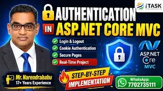 🔥 Authentication in ASP.NET Core MVC | Login, Logout & Cookie Authentication | Real-Time Project
