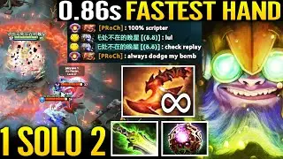 🔥 0.86s WTF FASTEST HAND EVER - God Tinker 1vs2 Overwhelming Blink Octarine Imba Carry Dota 2 Pro