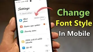 how to change font style in any android device font style keise change kare writing kaise change krn