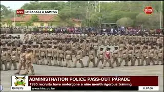 58th AP Pass-out Parade underway at NPS College, Embakasi A Campus