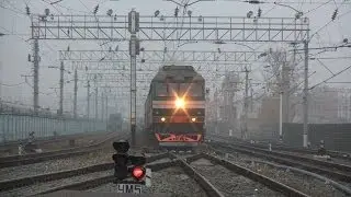 Тепловоз ТЭП70-0343 с поездом №15 Москва — Волгоград
