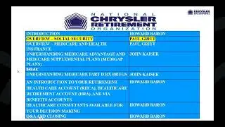 Overview - Social Security - By Paul Gritt NCRO Insurance Committee