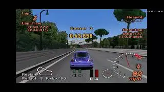 Gran Turismo 2 A-Spec Stock laps ( Renault 5 Turbo ) Rome Short Circuit 58.777