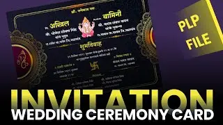 wedding invitation card editing in mobile | Lagnapatrika plp file in pixellab | cgs creative ||