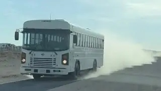 WE SAW THE AREA 51 WHITE BUS!
